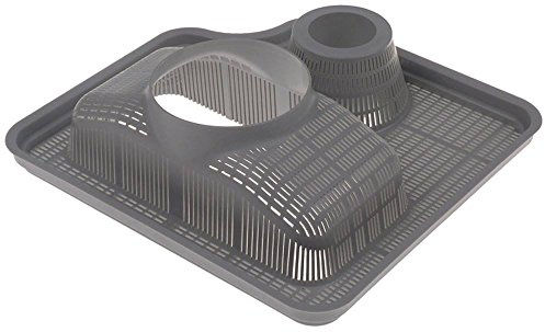 Cookmax - Filtro per lavastoviglie Comenda LF322A, LF324A, LF700A, LF322, LF322MP-A SP2-S12, SP2-12, larghezza 250 mm, lunghezza 265 mm