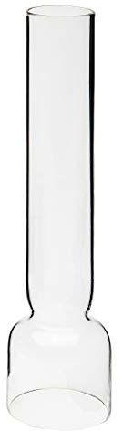 Heinze Glaszylinder transparent, Höhe 210 mm, unterer Durchmesser außen 41 mm, innen 37 mm, oberer Durchmesser außen 21 mm, für Petroleumlampen TUBUS, KUBUS, Wood und andere Lampen
