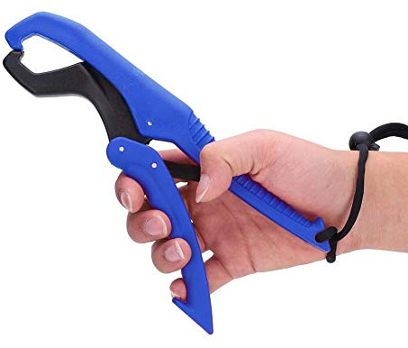 Zerone Portable de Pêche Poisson Flottant à Lèvres Grip Préhenseur Poisson Pince à Grips en Alliage De Zinc avec Lèvre pour Poignet Attraper Les Poissons sans Blesser Les Auxi