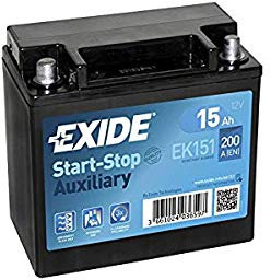 EXIDE EK151 AGM START STOP AUXILIARY BATTERY