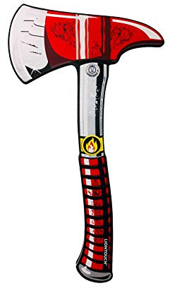 Liontouch - Firefighter Hatchet | For Boys & Girls Aged 3-8 Years | Pretend Play Fireman Toy Axe in Safe & Durable Foam For Kids and Toddlers | Made for Safe and Educational Playing