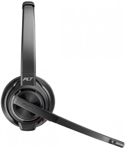 Poly Savi 8220 UC Standard Headset-System On-Ear DECT 6.0 kabellos aktive Rauschunterdrückung