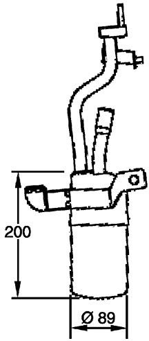 MAHLE AD 279 000P Essiccatore climatizzatore senza guarnizione