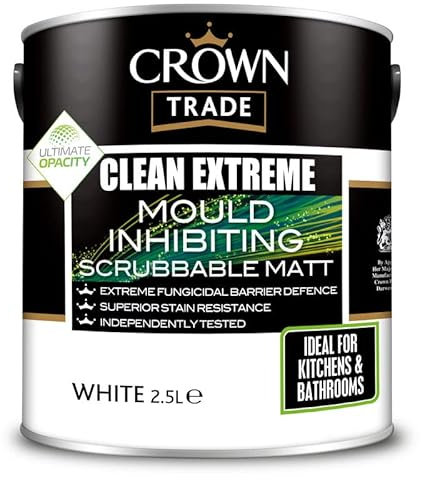Crown Trade Clean Extreme Mould Inhibiting Matt-2.5 L