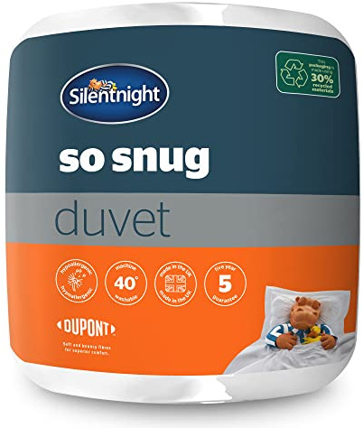 Silentnight So Snug Super-King Bed Duvet Quilt - 15 Tog Winter Warm Cosy Thick Duvet Hypoallergenic and Machine Washable - White - Super-King - 534239GE