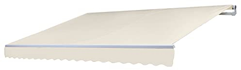 Mendler Ersatz-Bezug für Markise HWC-E31, Gelenkarmmarkise Ersatzbezug Sonnenschutz, 3x2,5m - Acryl Creme