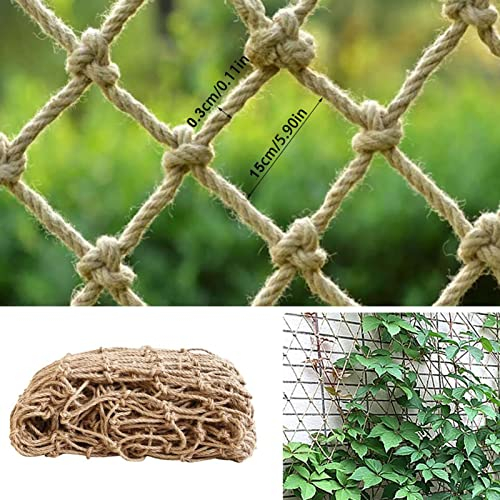 MMLFX Jute-Pflanzenstütznetz Pflanzenstütznetz Jute mit Netz Gärten Pflanzennetz geeignet 1 Stück for Kletterpflanzen im Innen- und Außenbereich Erbsen (Size : 2x10m)