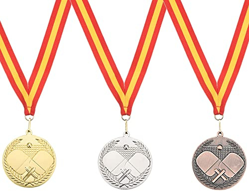 PATIKIL 3pz 2.7 Ping Pong Medaglie Oro Argento Bronzo Medaglia