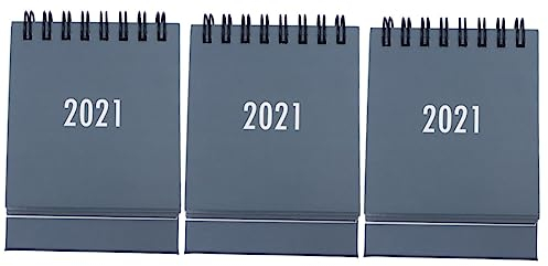 NUOBESTY 3stücke Mini Tischkalender Faltbarer Spiral Kalender Für Büro Und Schule Dekorative Memo Für Schreibtisch Zeitmanagement Kreatives Design Für Jeden