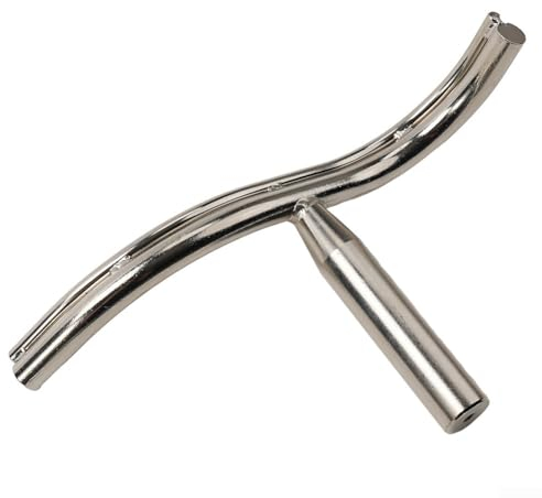 12Inch Curved Lathe Tool Rest, Stainless Steel Lathe Tool Rest, S Curved Tool Holder, Woodworking Lathe Curved Woodturning Tools 25mm