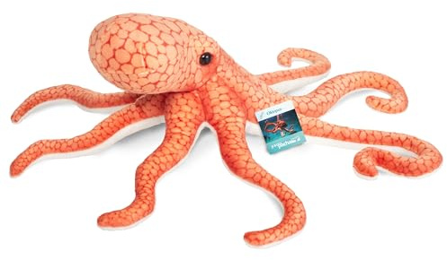 Teddy Hermann 90158 Oktopus 36 cm, Sonderedition yaqu Pacha, Kuscheltier mit idealem Recyclinganteil (Füllmaterial)