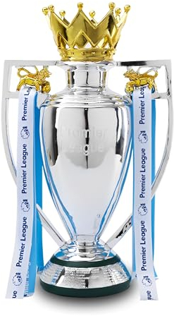 H&J&J 2024 Barclays Football Cup, Trofeo della Lega Inglese, Collezione in Resina per Tifosi di Calcio Decorazioni per la casa Collezione commemorativa Display Ornamenti Regalo in Resina,44cm/17in