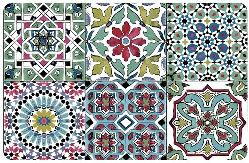 d-c-fix manteles Individuales Rio Farosso - Lavables Antimanchas plastico PVC - tapetes para Mesa salvamanteles bajoplatos mantelitos - 29 cm x 44 cm Rectangular (Paquete de 6)