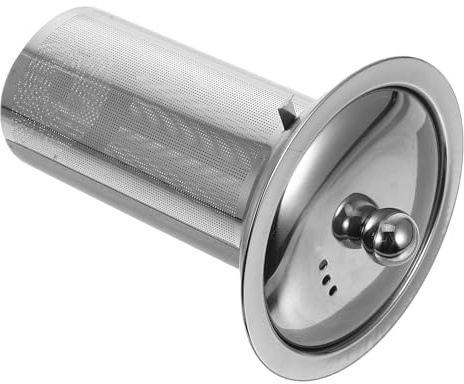 Colador de Té de Acero Inoxidable, Malla Fina, Reutilizable | Infusor Portátil para Hojas Sueltas, Filtro de Plata, Uso en Casa y Oficina, Fácil de Limpiar