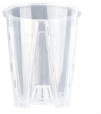 Clear Plastic Orchid Pots, with Drainage Holes, Transparent Flower Pot, for Succulents Plants Home Garden Balcony(14cm)