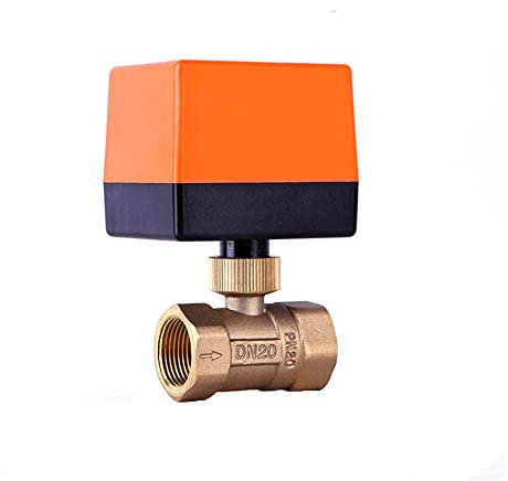 1PC 3/4 Motorized Ball Valve 220V 12V 24V 3-Wire 2 Point Control Brass Electric Ball Valve(220VAC)