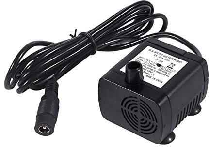 Solar Mini Submersible Pump - Ultra Quiet Amphibious Pump for Pond, Fountain & Water Features, IP68 Waterproof, Adjustable Flow (420L/H, 2M Head)