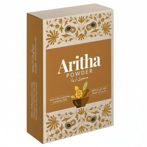 100% Pure and Natural,Organic Ritha, Aritha, Soapnut Powder for Hair Growth, Hair wash, Scalp Natural Cleansing & Conditioner,Sapindus Mukorossi (50g)