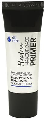 Flawless Makeup Base Primer | Silicone Gel-Based with Aloe Extracts | Pore & Fine Line Minimizer | Silk Matte Finish | Oil-Free, Non-Greasy Formula for Face Makeup, 16ml