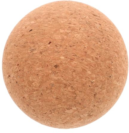 Kork Massageball Braun für Nacken und Taille, Yoga Zubehör | Kompakte Kugel aus Cork Dust, für Zuhause und Yoga, zum Lösen Müder Muskeln