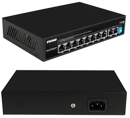Switch POE Switch di rete a 6/10 porte Fornitura Ethernet for telecamera IP AP wireless con codice di selezione Switch for NVR o esterno(EW-S1706CFU-AP)