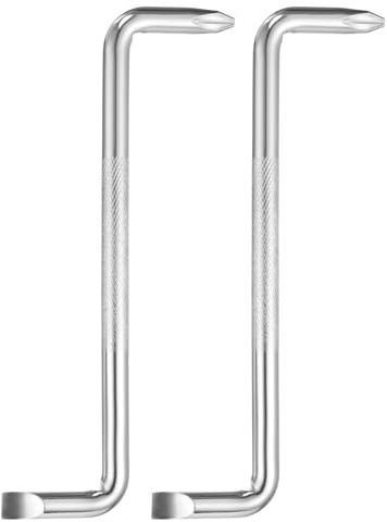 QUARKZMAN 2 Stück Winkel-Schraubendreher Set PH3/SL8 Phillips Kreuzschlitz Flachkopf 90 Grad Schraubendreher Doppelseitiges Z-Form Handwerkzeug Für Haushaltsgeräte Reparatur