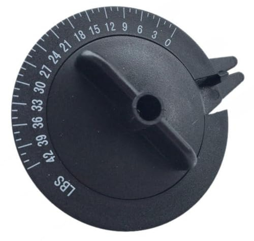 MeevrgR Probador de tensión de cuerda de bádminton, calibrador manual de tensión de raqueta para medir la presión de la línea de red, construcción de metal y plástico, compacto, 8,3 x 8 x 5,5 cm, 68 g
