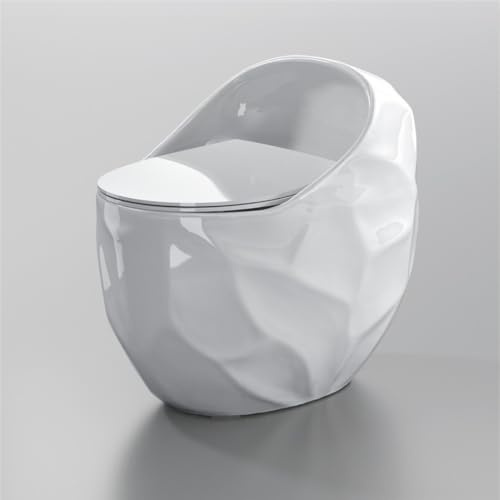 Bidet WC monoblocco creativo a forma di uovo, scarico sifonico, vaso in ceramica colorato con grande tubo antiodore(400mm)