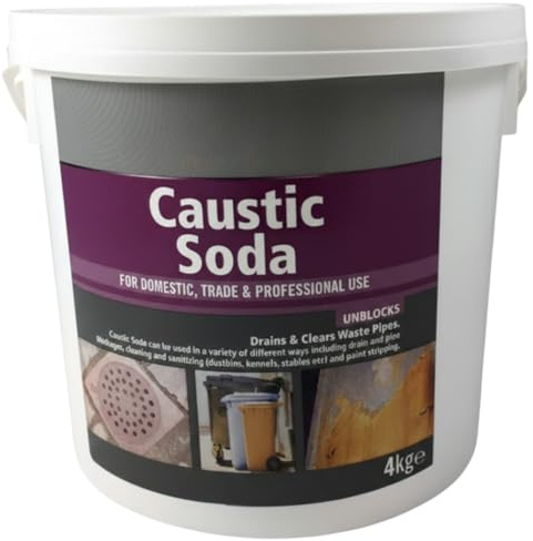 Heavy Duty Drain & Surface Cleaner Granules 4kg Large Tub Cold Water Dissolving Blockage Removal Traditional Multi-Purpose Cleaning Solution