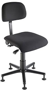 K&M 13480 Pauken-, Dirigentenstuhl Schwarz, Stahl, Stoff Trevira CS – Sitz mit Gasdruckfeder und drehbarer Fußstütze