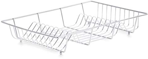 Zeller 24839 tallriksdroppställ, metall förkromad, ca 48 x 32,5 x 9,5 cm