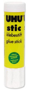 UHU Klebestift, ohne Lösungsmittel, 21 g, 4 Stück