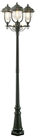 Konstsmide Parma 7227-600 Standleuchte / B: 60cm T: 60cm H: 218cm / 3x75W / IP43 / lackiertes Aluminium / grün