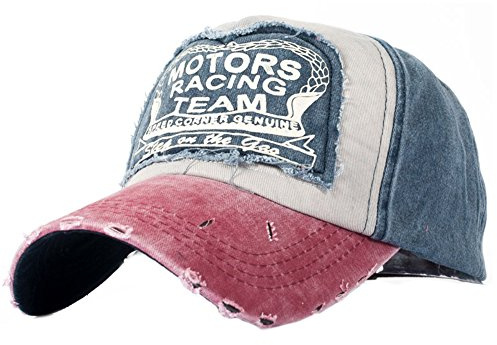 YULOONG Classic Baseball Cap 100% Baumwolle Vintage Washed Denim Dad Hat Verstellbare Größe für Männer Frauen Unisex