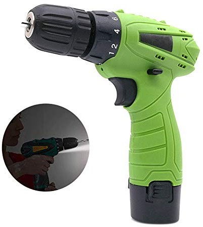 Taladro InaláMbrico, Destornillador InaláMbrico De Taladro De 12V 700Rpm 28N.M Luz LED BateríA De Litio Multifuncional Paquete De Caja De Herramientas para El Hogar
