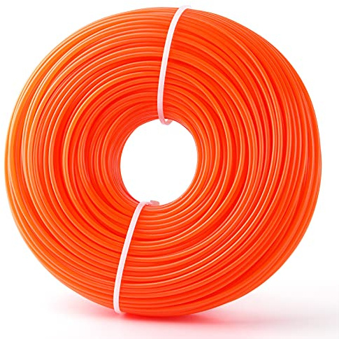 CHRORINE Trimmerfaden Mähfaden Rund 2,4 mm x 100 m Nylonschnur Freischneider Motorsense Faden Motorsense Zubehör