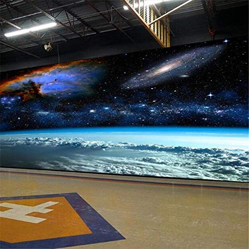 Benutzerdefinierte 3D Fototapeten Weltraum Landschaftsansicht Von Der Erde Wohnzimmer Schlafzimmer Dekor Wandbild Tapete 3D Tapeten Wohnkultur 430Cm(W)×300Cm(H)