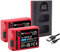 Baxxtar Pro (2X) Akku EN-EL25 (1350mAh) mit aktivem NTC Sensor - Mini LCD Dual Charger (USB-C/MicroUSB) kompatibel mit Nikon Z30 Z50 Z FC