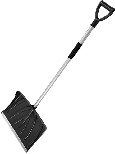 Focket Wide Snow Shovel, Detachable Aluminium Alloy Snow Shovel for Car, Emergency Snow Shovel with D Shaped Handle, Snow Pusher Tool for Snow Camping, Skiing, Snowmobiles, Avalanche Surv