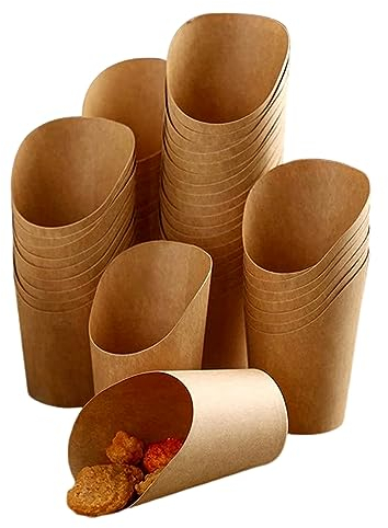 CTForest Lot de 50 sachets à gaufres à bulles - Convient pour les frites, les pépites de poulet (12 oz)