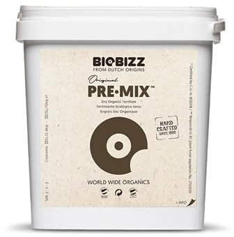 GROWMANIA Sustrato Pre Mix BioBizz 5 L | Fertilizante Bio Bizz Crecimiento Plantas y Cultivos