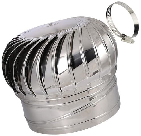 Cubierta de ventilación, ventilación con rejilla, tapa de ventilación redonda, rejillas de ventilación de acero inoxidable, rejillas de ventilación de turbinas eólicas, tapa de escape de acero inoxida