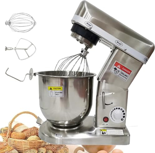 MéLangeur De Cuisine éLectrique | Batteur Sur Socle Commercial D'Une Capacité De 5 L/7 L/10 L,Pour Cuisson Dans Pizzerias Et Les PâTisseries.Comprend 3 RéGlages Vitesse,10L
