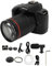 Digitalkamera für Fotografie, 4K 64MP Vlogging-Kamera für YouTube mit WLAN, 3-Zoll-Selfie-Rück- und Frontkamera, 16-facher Digitalzoom, 62-mm-Makroobjektiv, 4000-mAh-Akku