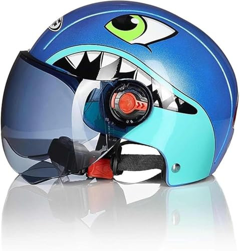 Für Jungen Mädchen JungenFahrradhelm 3 bis 14 Jahre alt Kinderfahrradhelm ECE-Zertifizierung Kindermotorradhelm D,54-58CM