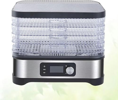 AFLEPCBRQ Food Dehydrator Food Dryer Mac Fruit And Vegetable Dryer With Adjustable Temperature For Dry Meat, Fruits, Vegetables And Nuts