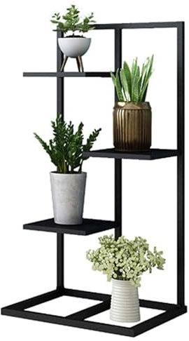 DDNGEJ Blumenständer Blumenständer aus Metall, Pflanzenständer, Lagerregale, Blumenregal, Topfregal, Kräutertopfhalter, mehrschichtig, stehend, modern, fürs Büro