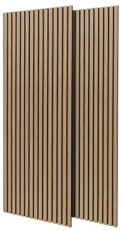 2er Set 235x60cm 2,82qm Holz Akustik Akustikschaumstoff Akustik Akustikschaumstoff beige