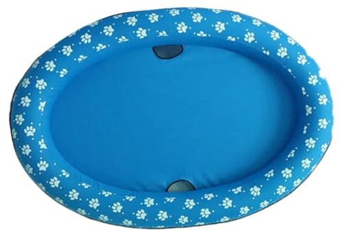 Happyyami Aufblasbarer Haustierpool Hund Und Katze Faltbar Und Tragbar Strapazierfähiges Material Blaue Schwimmmatte Für Sommer Und Garten
