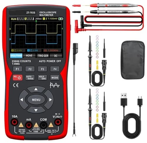 Oscilloscopio a doppio canale ZT-703S Generatore di segnale multimetro multifunzione 3 in 1 ad alta precisione(ZT-703S)